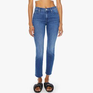 MOTHER mid-rise dazzler ankle fray jeans